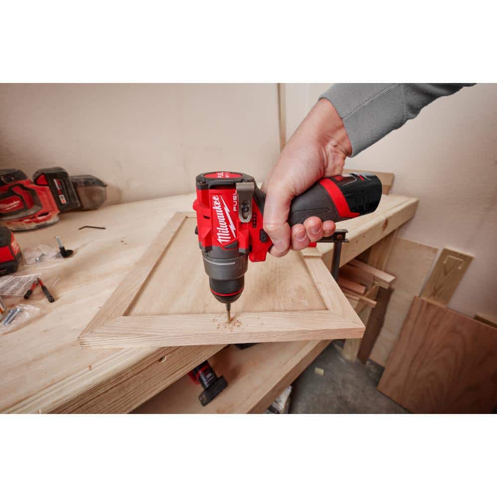 Unleash Your Power: M12 FUEL 12V Lithium-Ion Brushless Cordless Hammer Drill & Impact Driver Combo Kit with 45-Piece Bit Set